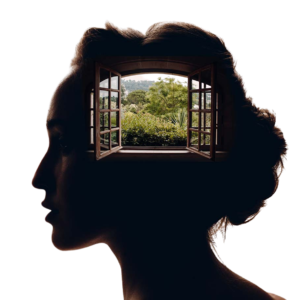 Christian Counselling Calgary logo of woman with a window into her mind